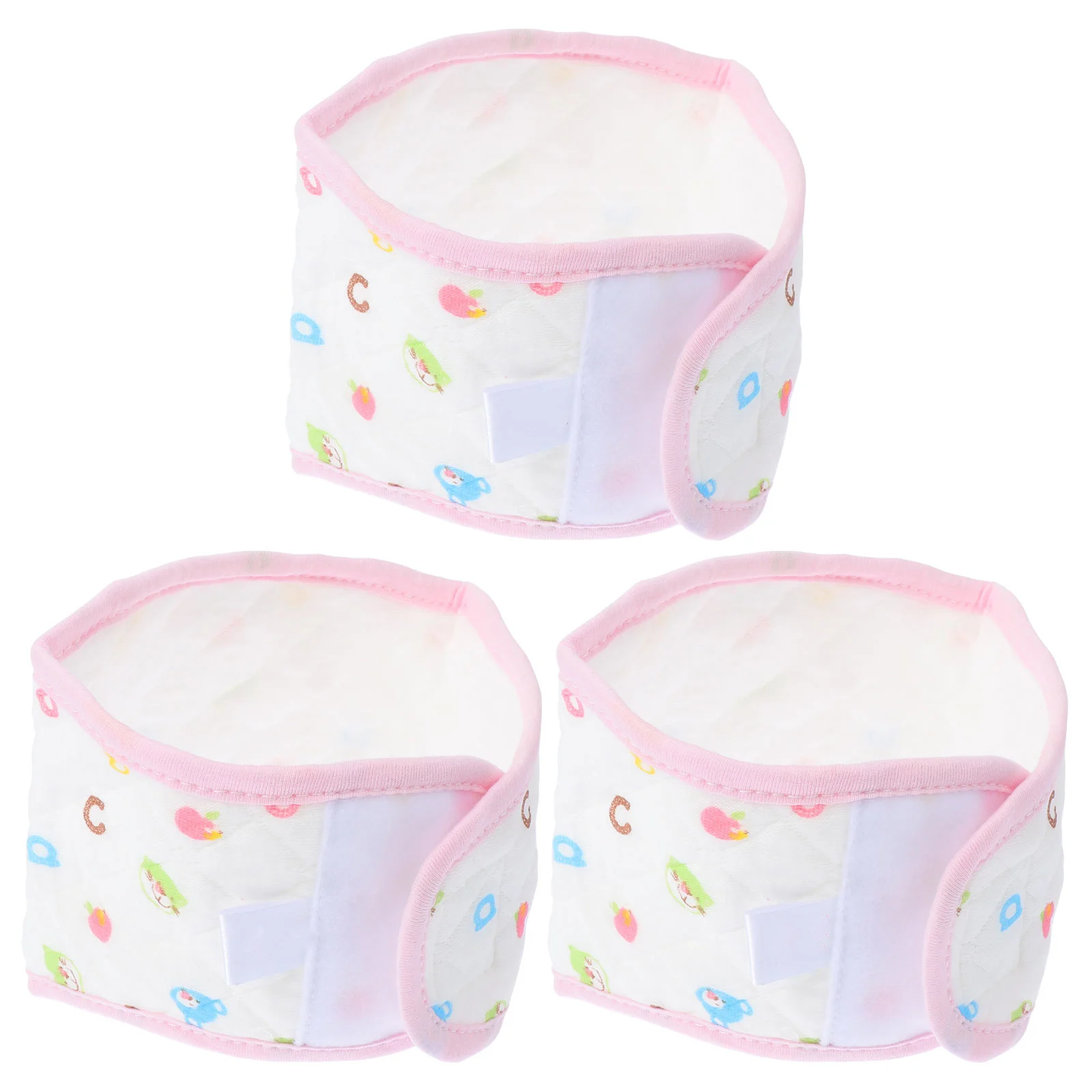 

3pcs Baby Belly Band Newborn Infant Navel Belt Comfortable Cotton Abdominal Wrap Warm Printed Bellyband For Indoor Outdoor Use