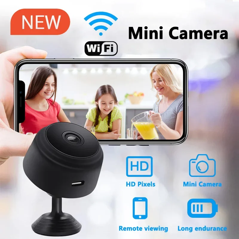 Mini WiFi Camera Indoor Safety Security Surveillance 1080P HD Baby Monitor Night Vision Camcorder IP Cam Audio Video Recorder