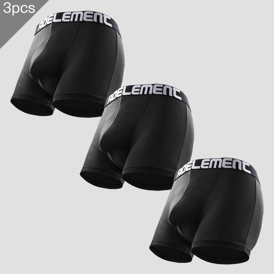 3PCSMen's underpants bullet separate spermatic cord shorts pouch vein scrotum to lift cranial sports boxers