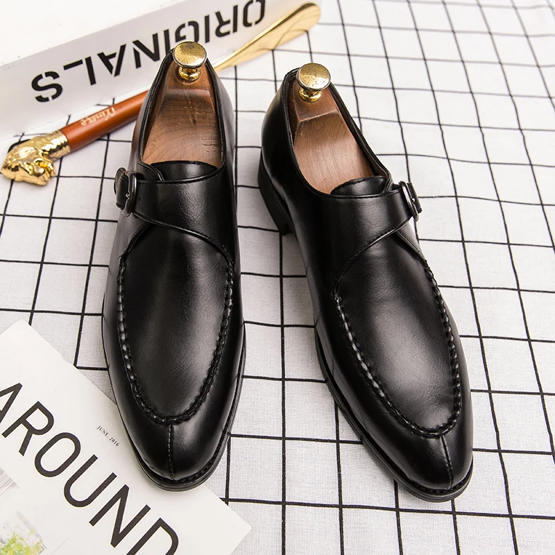 Spring and Autumn Men's Formal Oxford Shoes Wedding Party Dress Shoes Black Brown Fashion Men's Banquet Fashion Leather Shoes