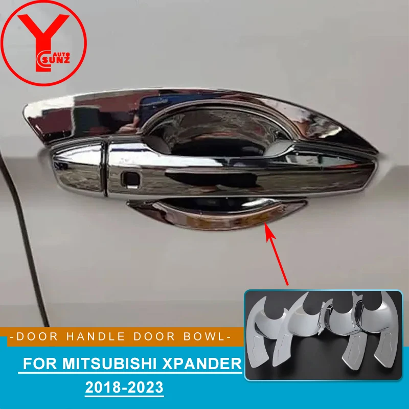 

Черная дверная ручка, вставка чаши для Mitsubishi Xpander X-pander 2017 2018 2019, защитные аксессуары для стайлинга автомобилей YCSUNZ