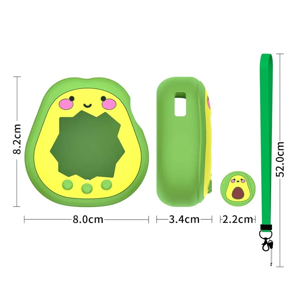 1 Set For-Tamagotchi Paradise Silicone Cute Cat Green Silicone Protective Cover Set  Multi Color  Protective Cover Accessories