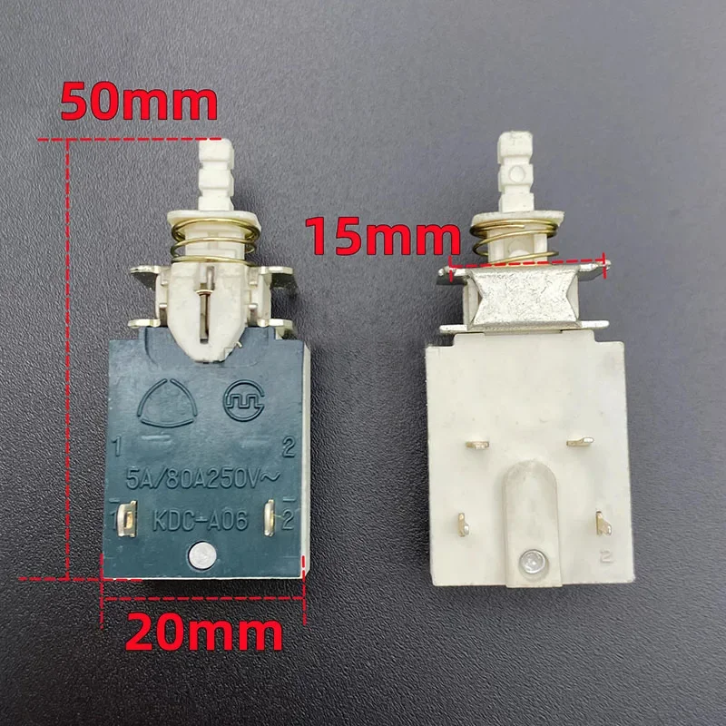KDC-A06 self-locking power switch 4-pin 5A  TV chassis key straight key color TV button switch