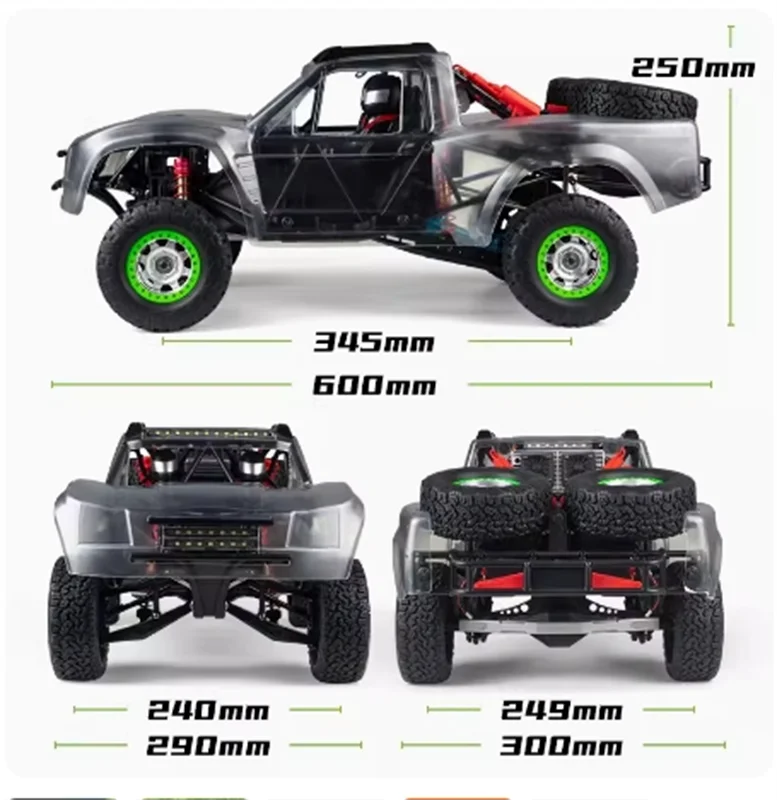 1/10 Desert Off road Short Card SG1002SE Youth Edition cornice vuota modello RC guscio trasparente telaio Brushless