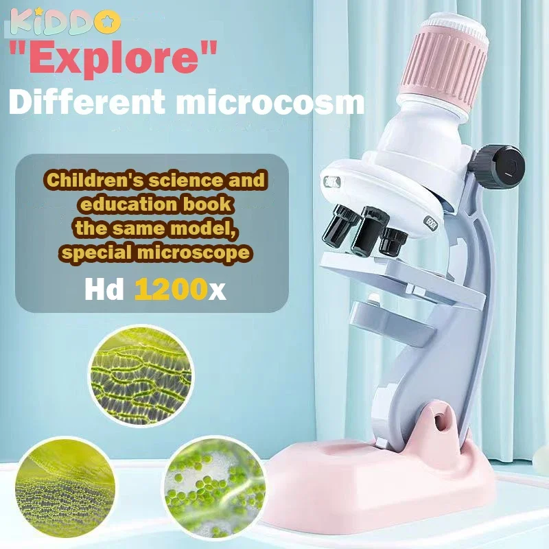 

Children's microscope 1200 times professional scientific equipment biological experiment set Portable junior high school version