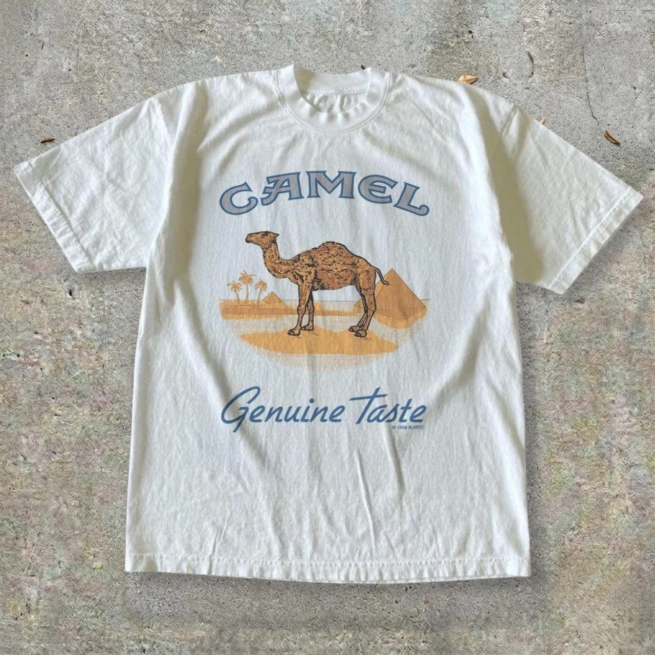 Vintage Camel Graphic T-Shirt Camel Cigarettes Men Women 90s Cotton T-shirt Aesthetic Streetwear Harajuku Y2K Casual Loose Tops
