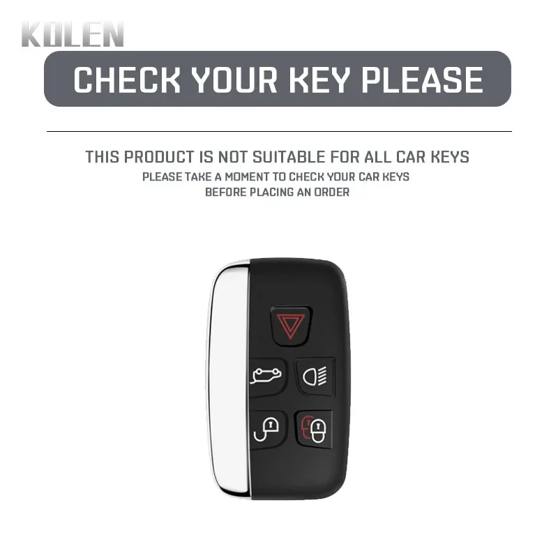 For Land Rover Range Rover Sport Evoque Freelander Velar Discovery 4 Jaguar XE XJ XF Guitar Fashion TPU Car Key Case Cover Fob