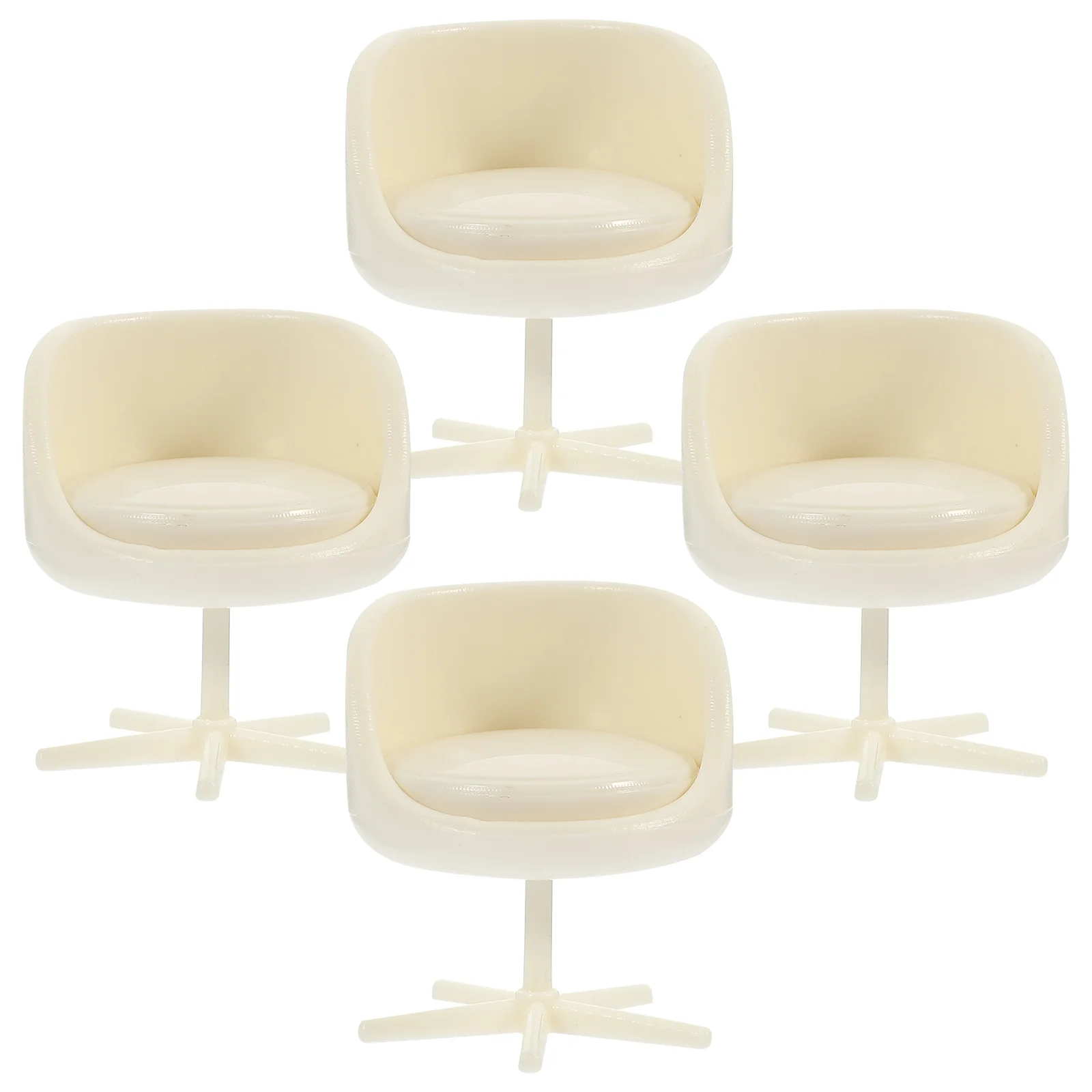 Miniature Plastic Chair Tiny Toy House Decor Accessories Ornaments for Crafts