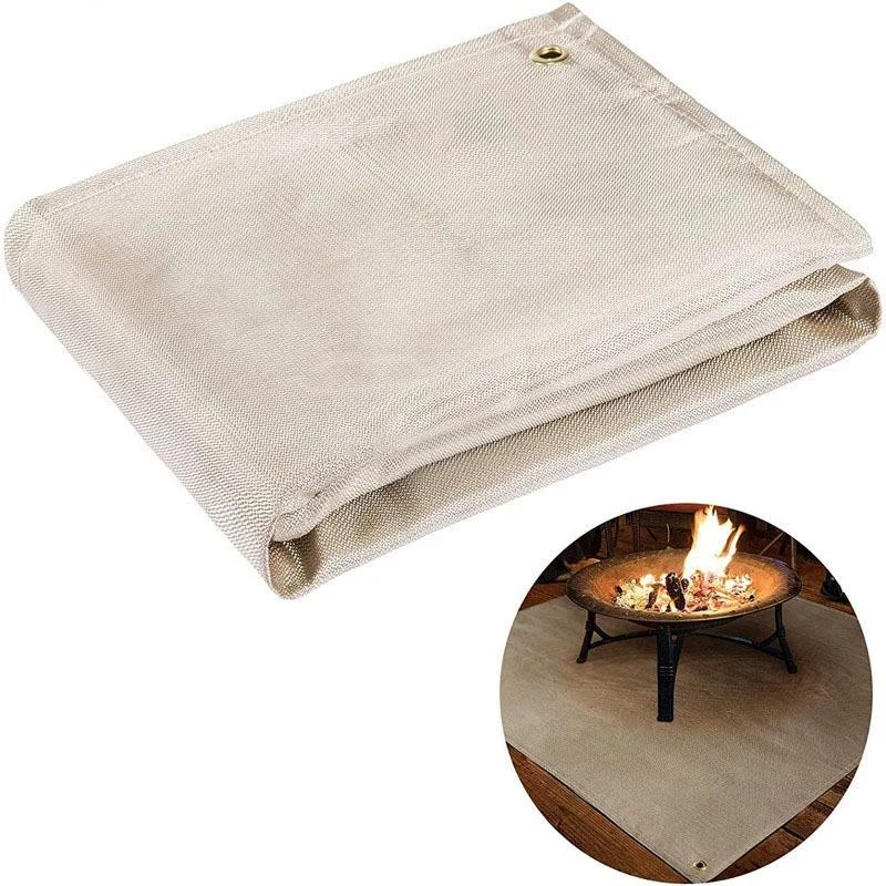 NEW Outdoor Camping Fireproof Cloth Picnic Barbecue Insulation Mat Flame Retardant High Temperature Fire Blanket Fiberglass Mat