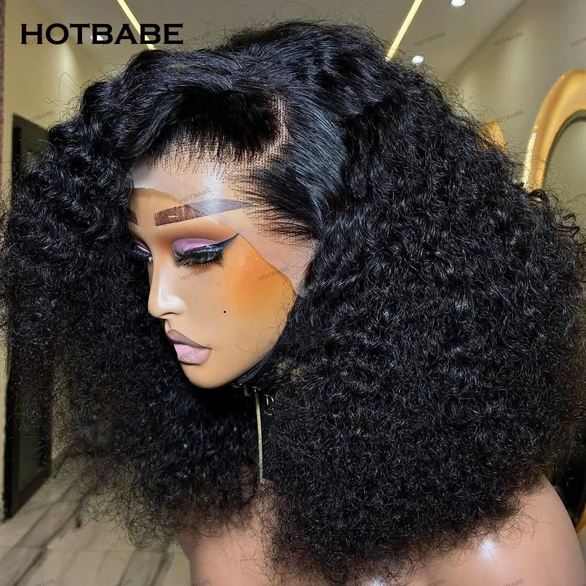 

400 High Density 13x6 HD Lace Frontal Wig Glueless Kinky Curly Wigs Human Hair Wigs For Women Brazilian 360 PrePlucked 13x4 Lace