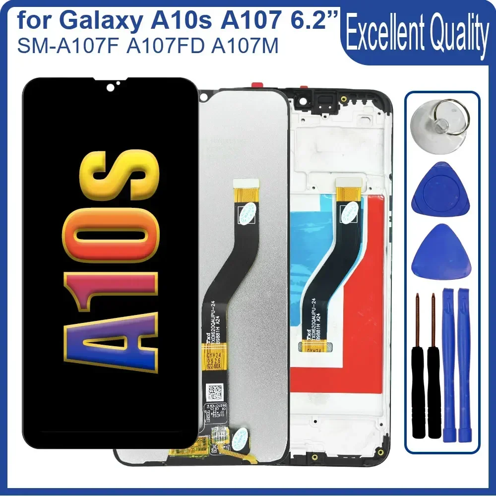 6.2'' LCD for Samsung Galaxy A10s LCD Display A107F Touch Screen Digitizer Replacement for Samsung A10s A107F A107M A107F/DS LCD