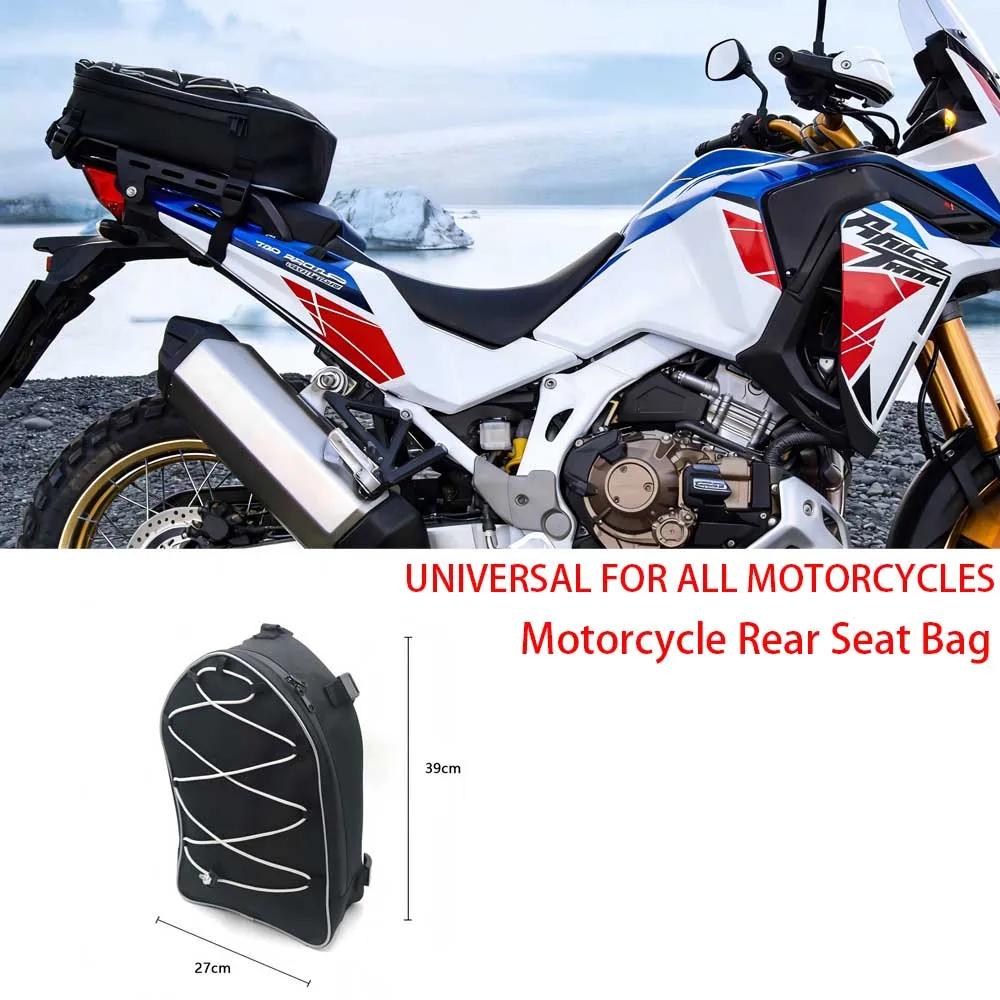 デュアルスポーツオフロードバイク用ユニバーサル収納バッグ-モトクロスバッグ-オートバイリアフェンダーテールバッグ-12l-ダートバイク-エンデューロツールバッグ