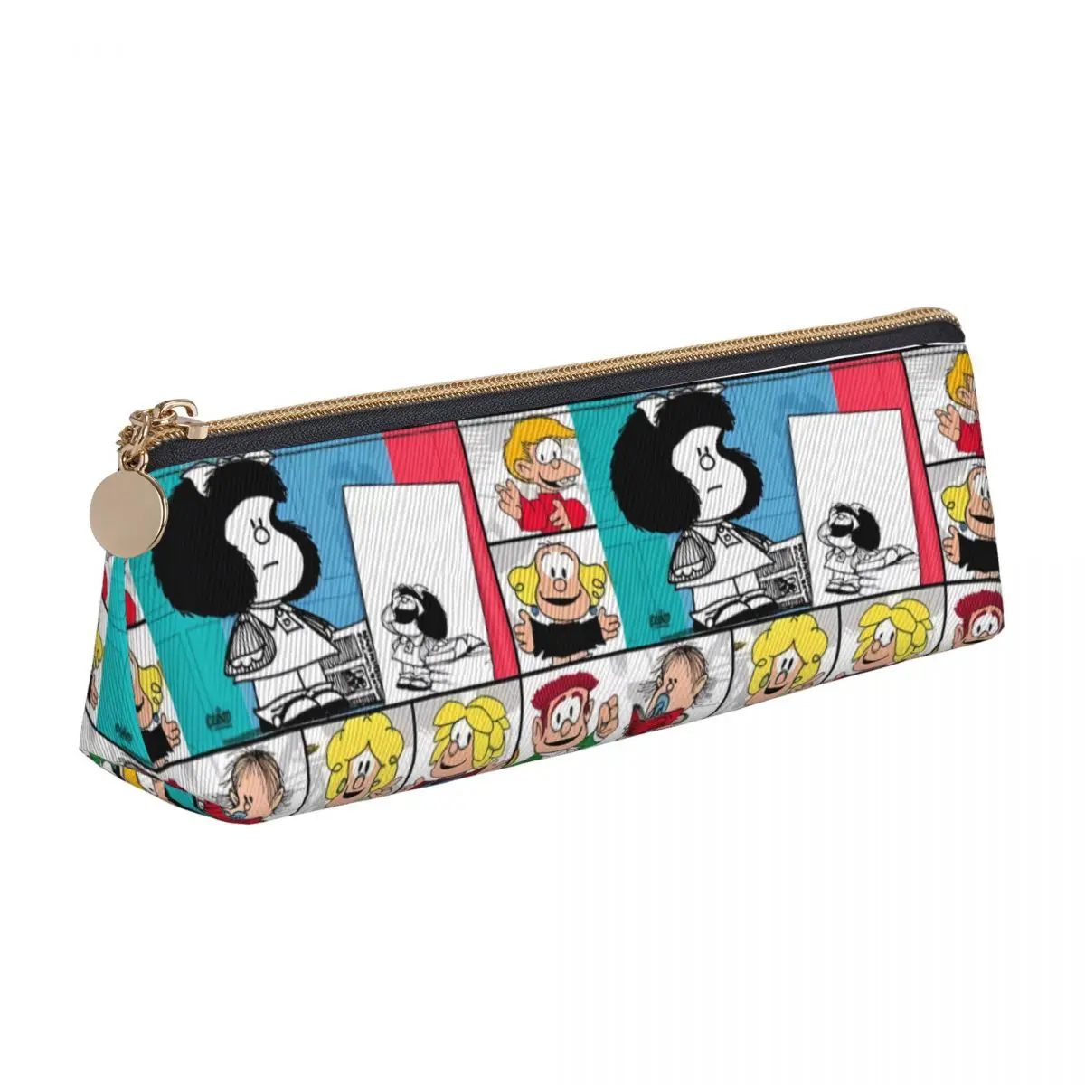 Mafalda Gril Pencil Case Cute Anime School Pencil Cases Zipper Boy Girl Lovely University Pencil Pouch Stationery Organizer