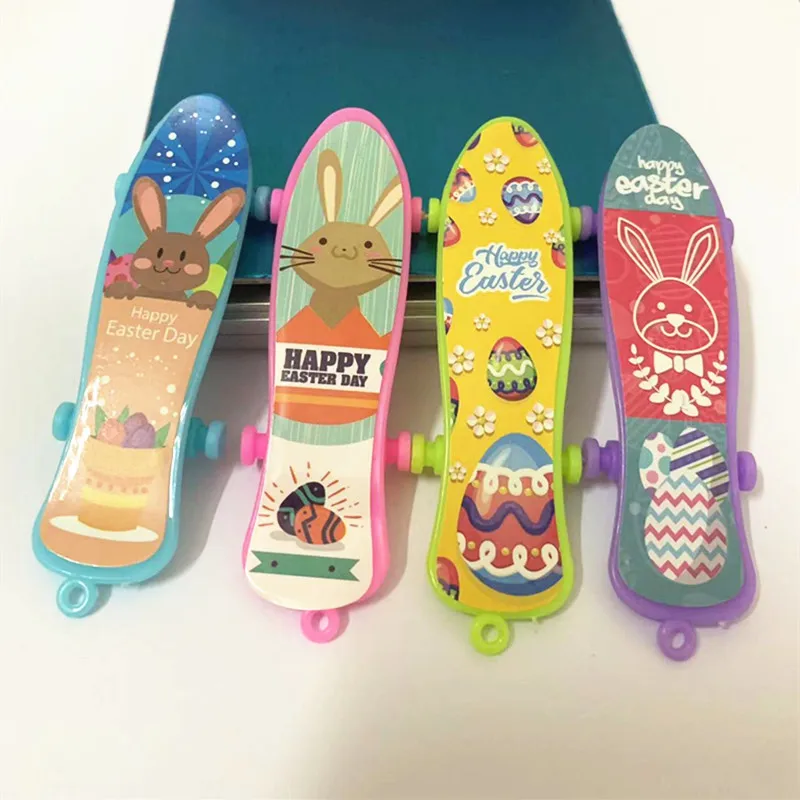 10 Stuks Cartoon Mini Vinger Skateboard Wederopstanding Halloween Serie Creatieve Desktop Vinger Skateboard Speelgoed Kinderen Feest Speelgoed