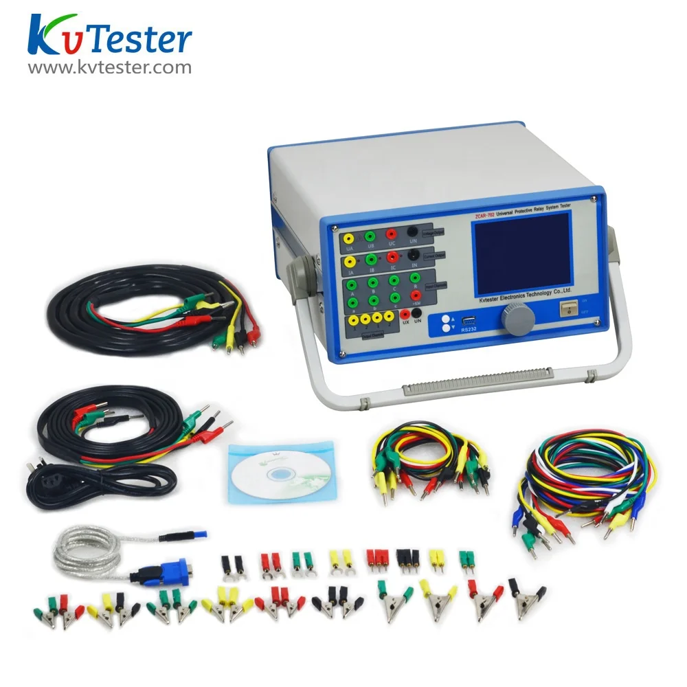 Multifunctional Secondary Current Injection 3 Phase Protection Relay Test Set Three Phase Relay Tester