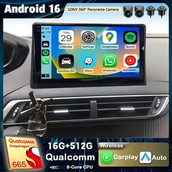 Android 16 Carplay Car Radio For Peugeot 5008 4008 3008 2017 2018 2019 2020 Multimedia Video Player Navigation GPS Stereo DVD BT