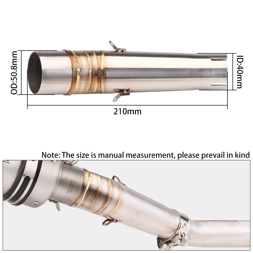 For NC750 2012-2021 Motorcycle Exhaust System Escape Slip On Front Tube Link Pipe Connect Original Muffler