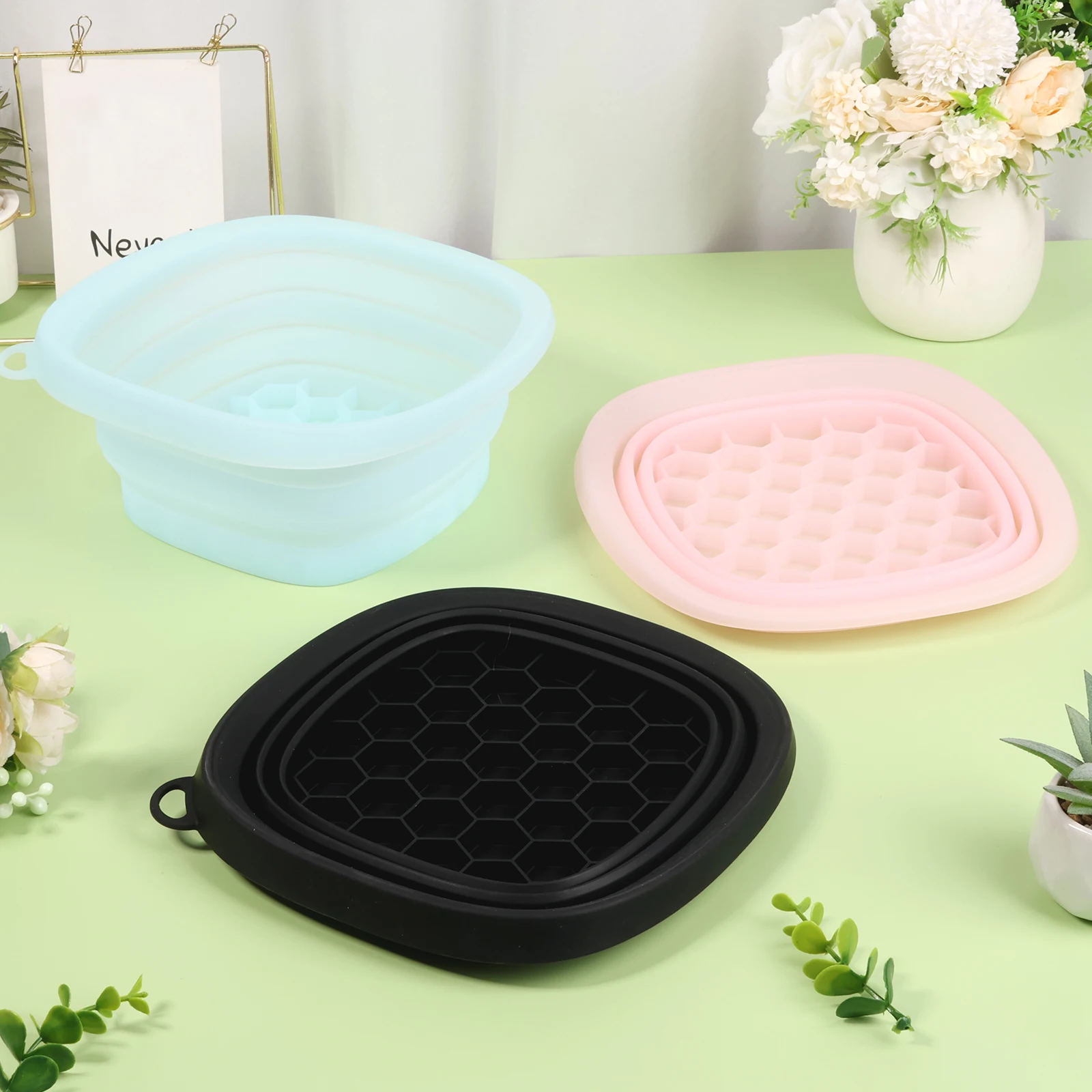 Dobrável silicone gelo washbowl facial banho tigela portátil viagem casa cuidados com a pele ferramenta criogênica para terapia fria inchaço facial