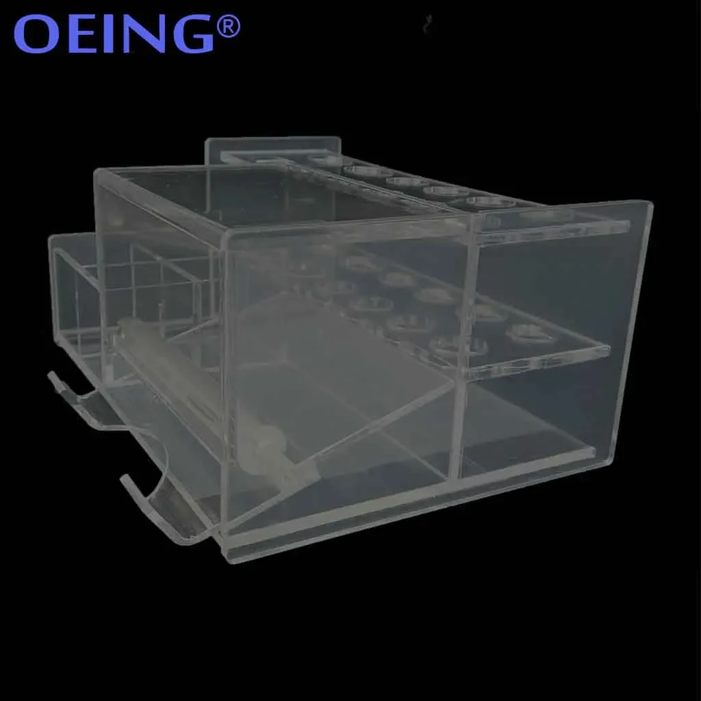 Dental Acrylic Organizer Dental Resin Shelf Acrylic Organizer Oral Material Storage Box Applicator Dispenser Holder Dentist Tool