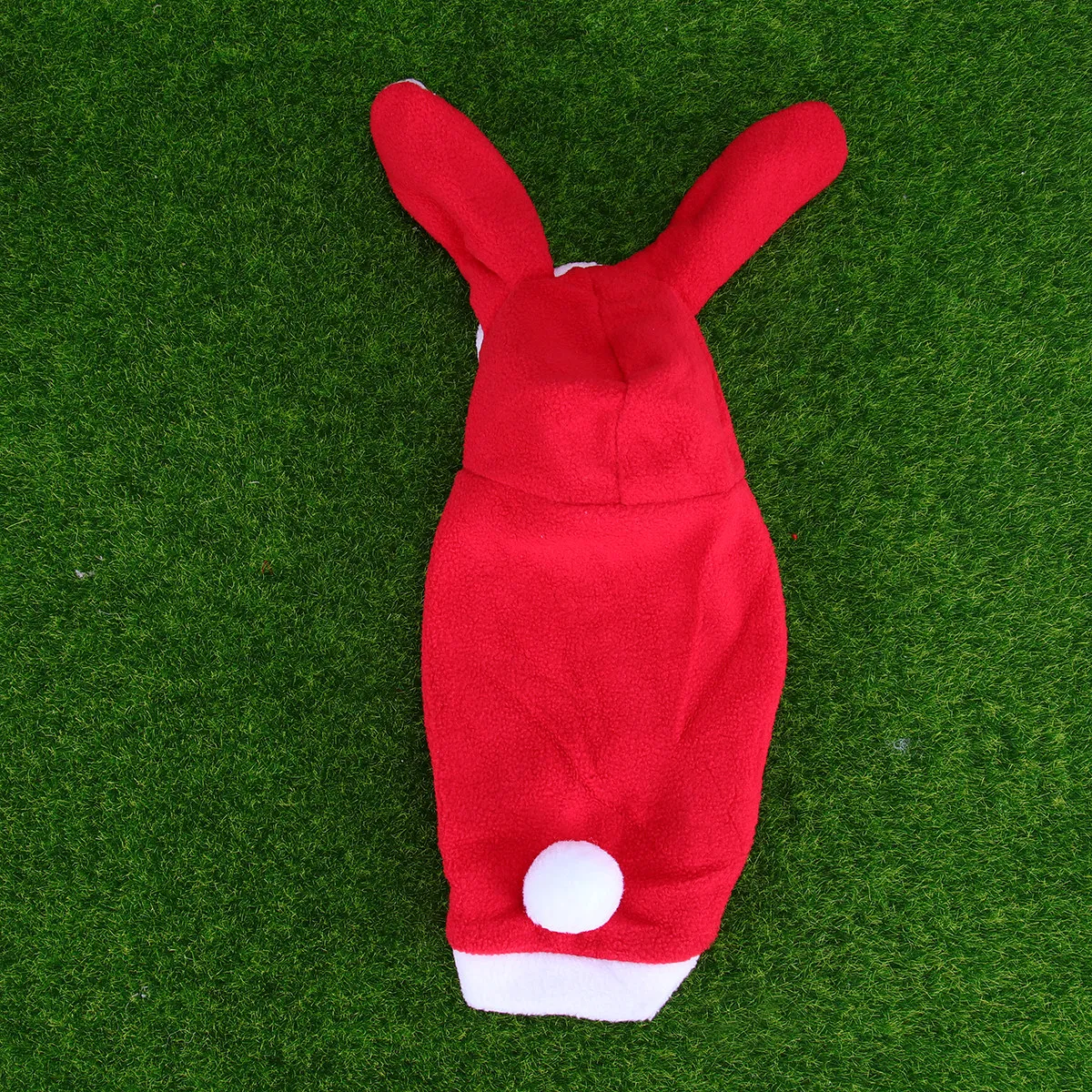 Rabbit Design Pet Clothes for Dogs Warm Winter Festival Outfit Xs Red Exquisite Stitching Easy on Off Comfortable Stylish Pet view 4