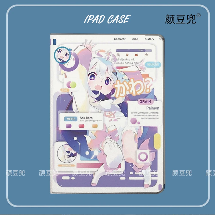 

Paimon Anime Genshin Impact Case For iPad 10.2 9th 10th Air 3 Mini 6 5 Case Luxury Silicone Pro 12.9 11 inch For Air4 5 Cases