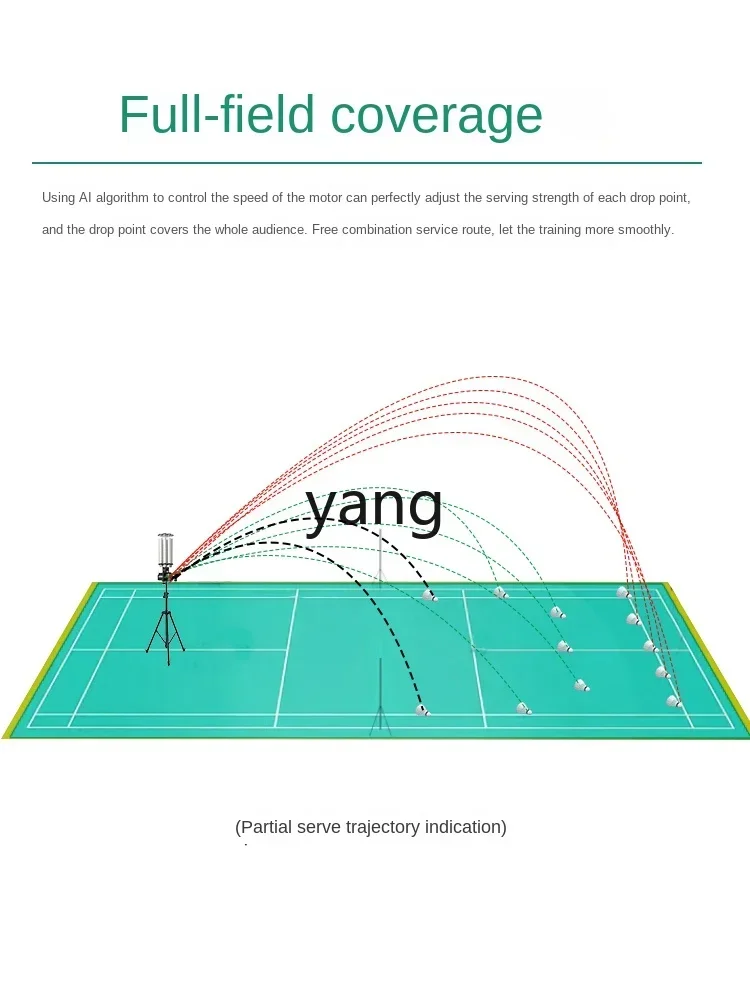 CX  intelligent badminton automatic serve machine professional trainer sparring machine