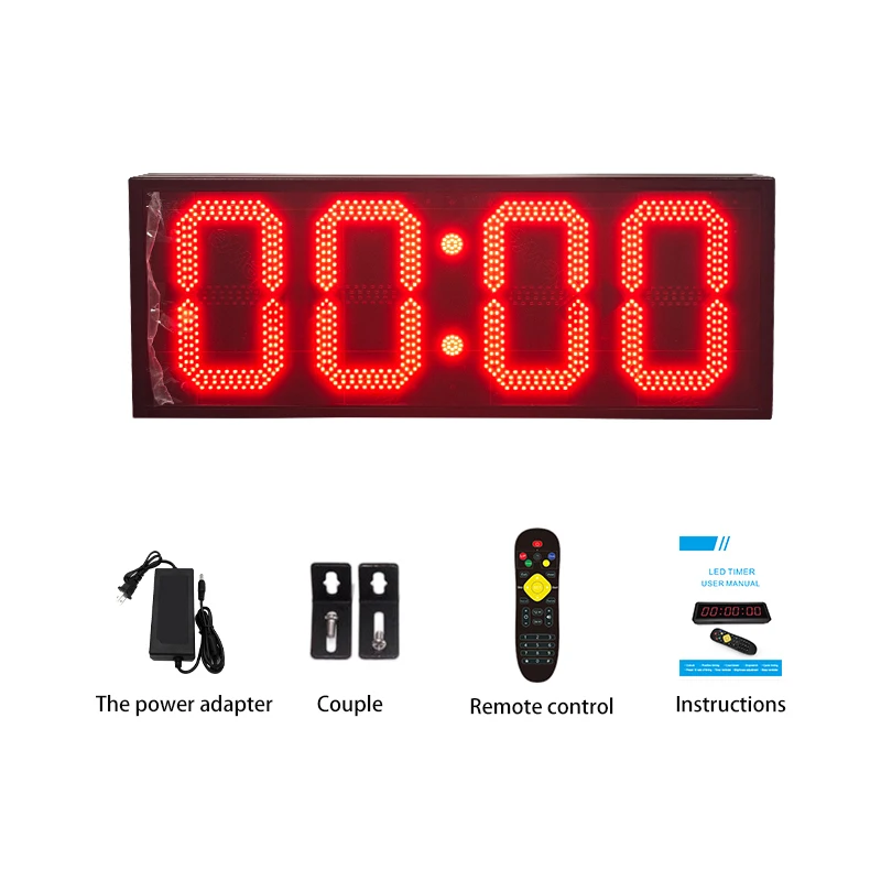 Controller Timer Remote Control for Double Sided Display, Rechargeable, with Delay Matrix Countdown Function for Scoreboards