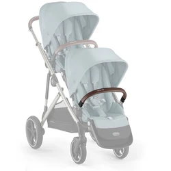 ベビーカー用バンパーバー,革カバー付きベビーカーアームレスト,調節可能な交換用アクセサリー,cybex gazelle s twin