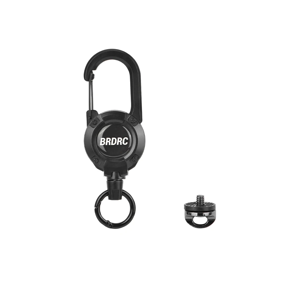 BRDRC Ausziehbare Halterungen für DJI Pocket 4 3/Insta360 X5 X4 mit Lanyard-Rucksack-Schnallenhalterung und Outdoor-Kopfclip-Schnalle