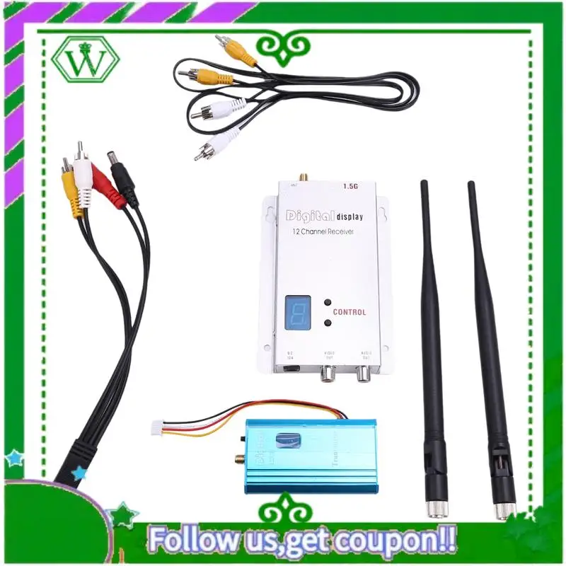 

Модуль передатчика/приёмника аудио-видео ABIK-12CH 1.5G 1.5W VTX/VRX для радиоуправляемых FPV-дронов, мультикоптеров и гоночных квадрокоптеров с большой дальностью полёта