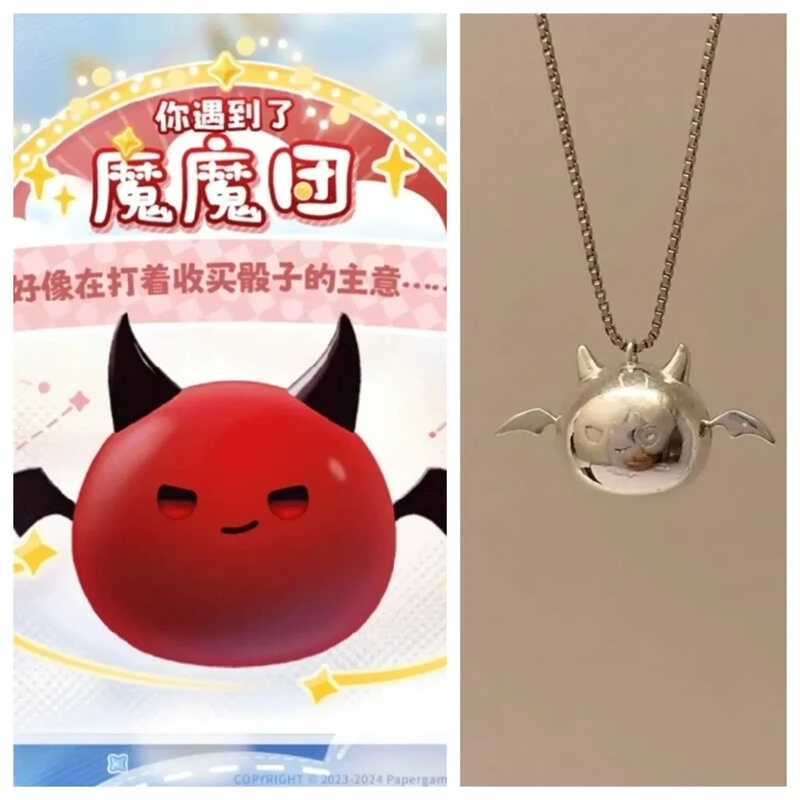 

Love and Deepspace Sylus Cosplay Demon Pendant Necklace Cartoon Cute Delicacy Decorations Individuality Accessory Gift Ornaments