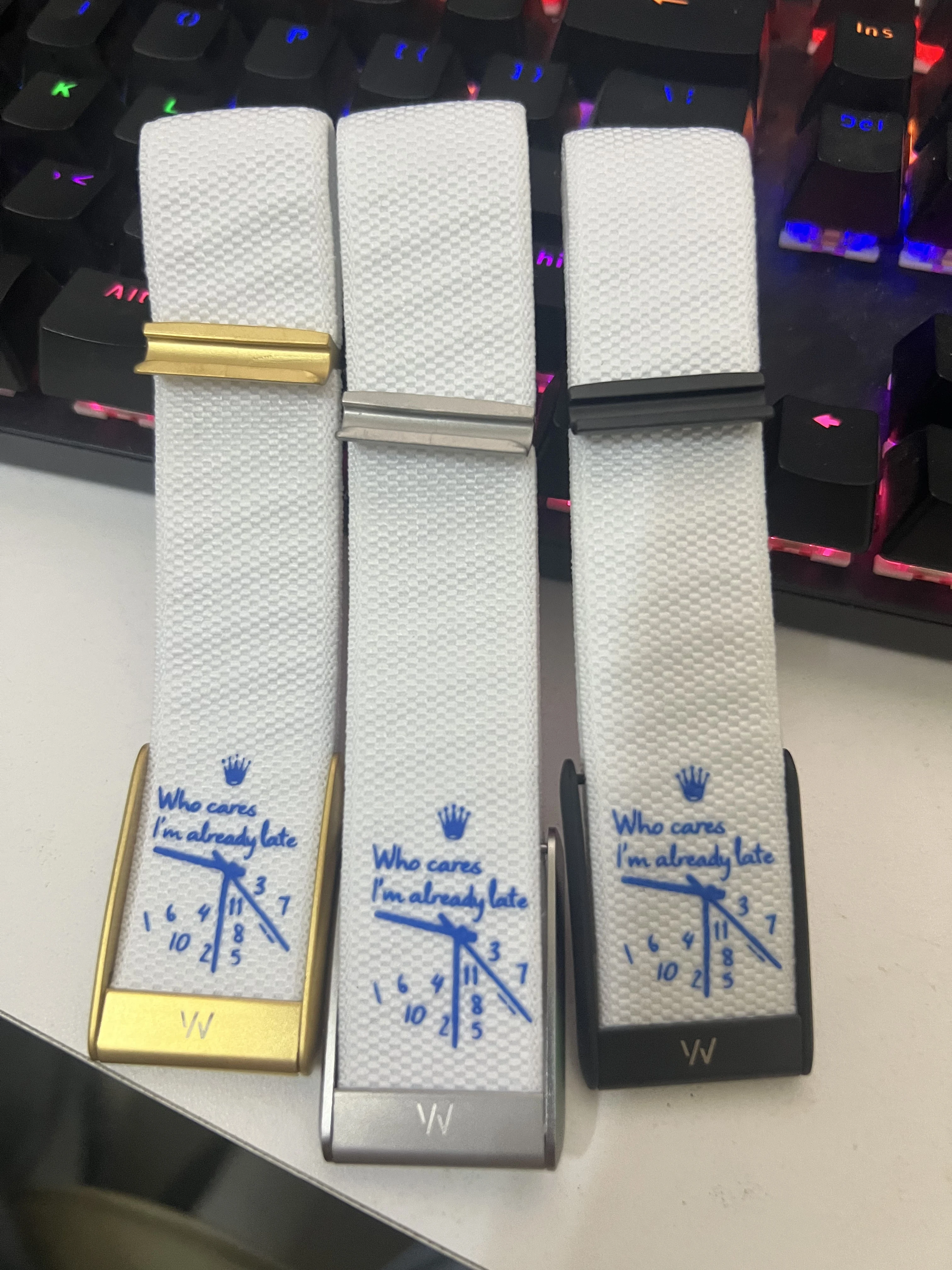 2026 Suitable for WHOOP5.0/MG nylon printed strap with black U-shaped frame, silver U-shaped frame, and gold U-shaped frame