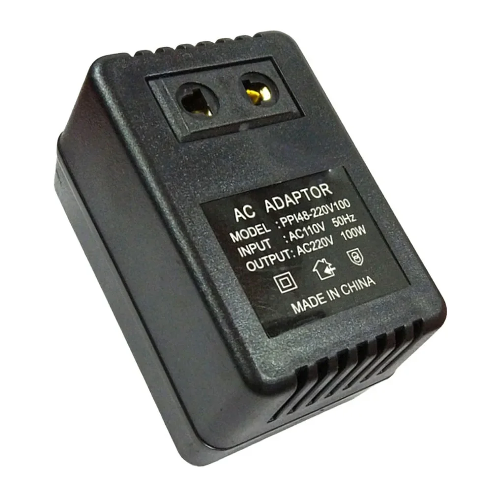 Business Trips AC 220V To 110V Transformer Power Converter Easy To Use Efficient Transformer Plastic And Metal