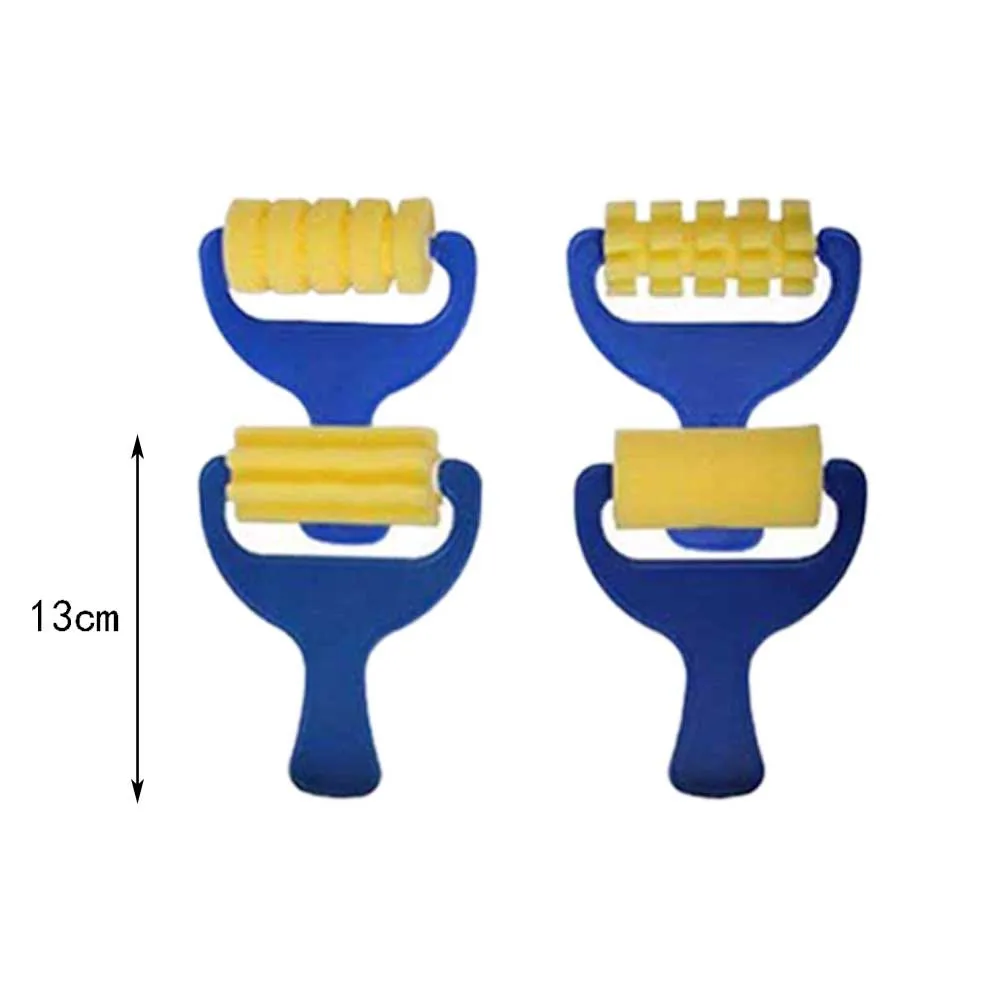 29 pezzi set di pennelli per pittura in spugna Eva timbro creativo strumenti artistici fai da te per bambini che disegnano strumento di pittura di design portatile sicuro