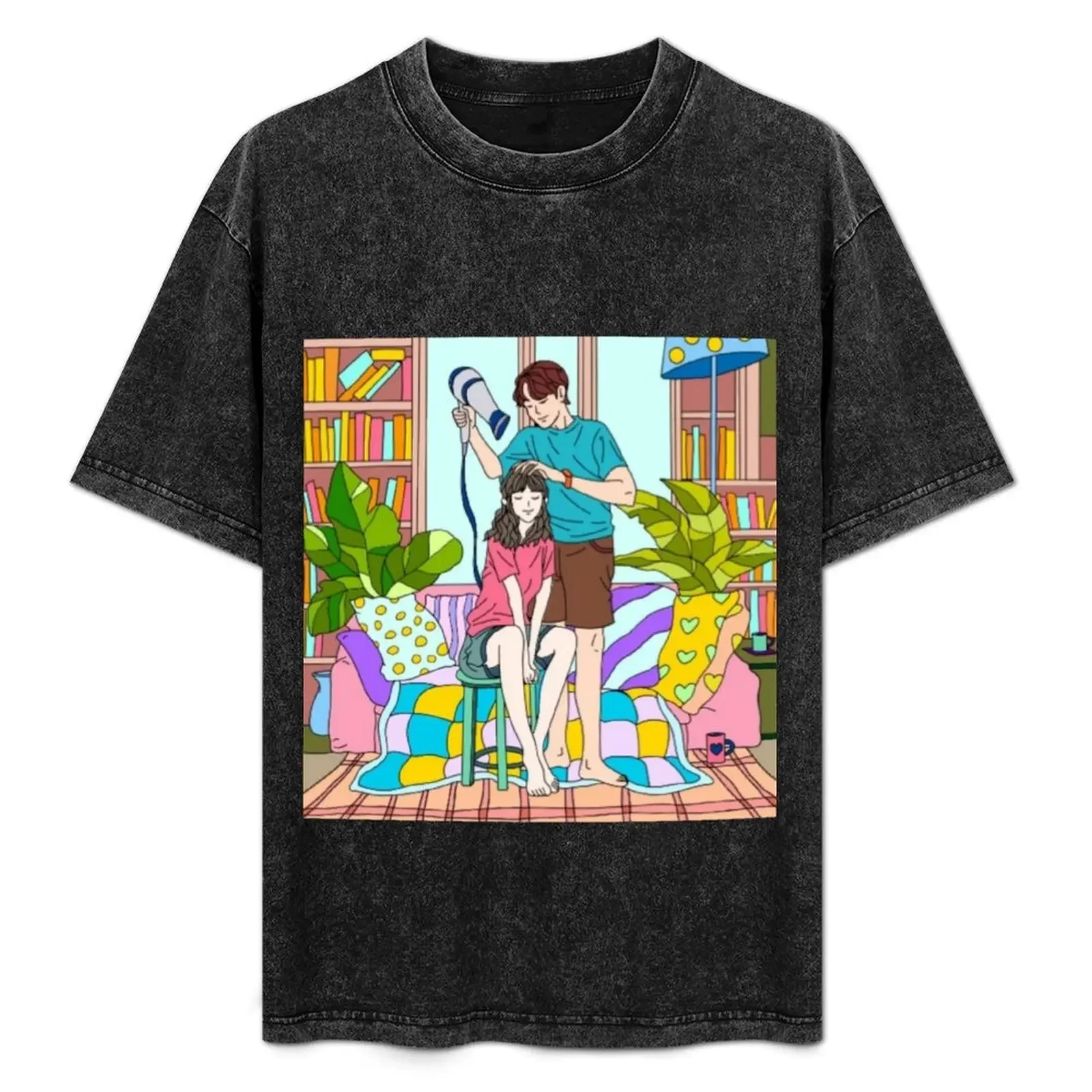 

Cute young couple T-Shirt t shirt personalised g man t shirts for men anime t shirts oversize shirts for man slim fit T-Shirt