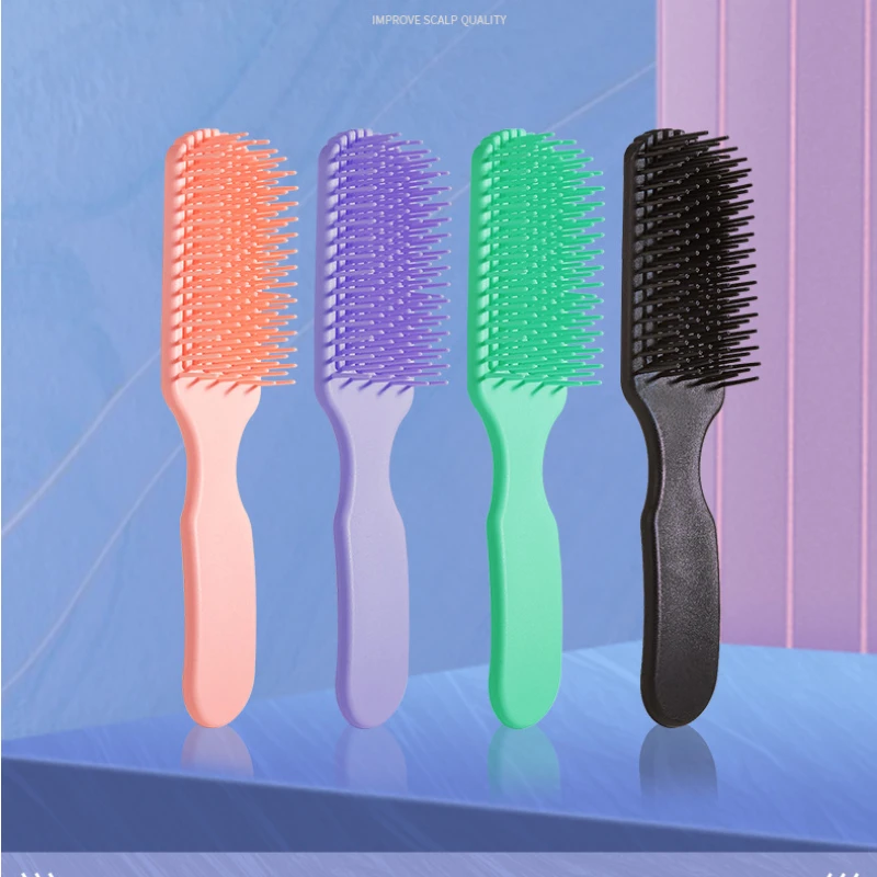 

Hair Brush Detangling Brush Scalp Massager ABS Rubber Hair Comb Salon Detangler Hairbrush for Wet Dry Curly Hair Accessories
