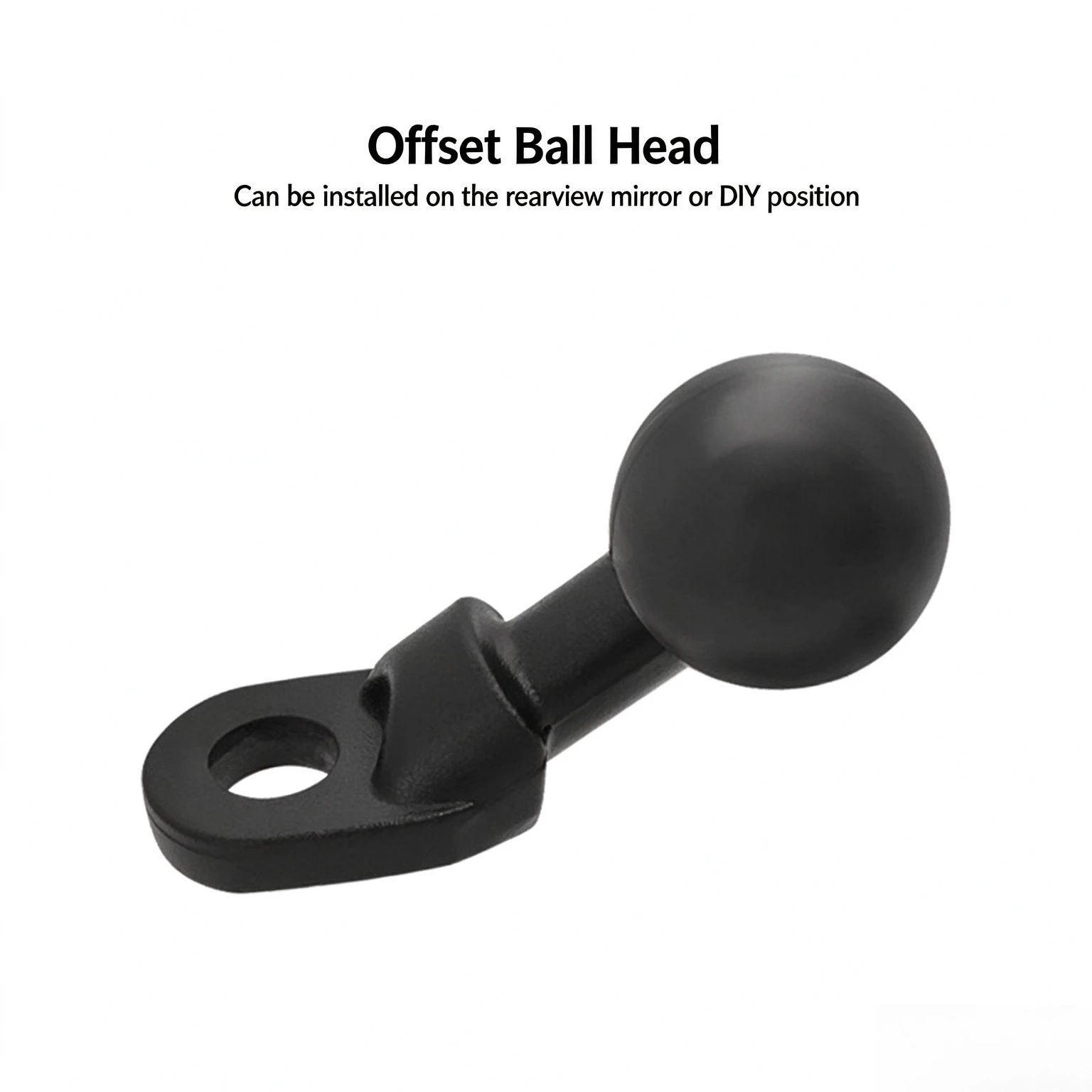 Motorcycle Mirror Base Offset Ball Head Adapter Phone Holder Bracket Mount Motorbike Accessories
