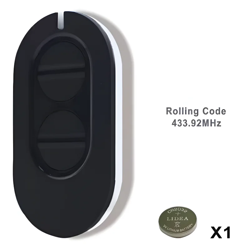 ZEN 2 / ZEN 4 배리어 게이트 차고 문 롤링 코드 원격 제어에 적합한 433MHz 송신기 1/3/5/10개
