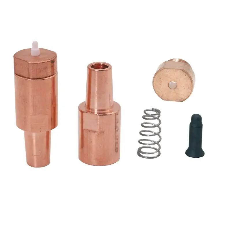 

Spot welder nut electrode head Chrome zirconium copper projection welding KCF positioning pin ceramic core custom M6