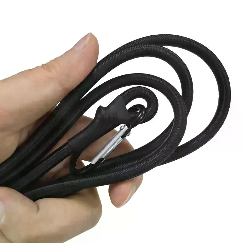 1/3pcs 6MM Bungee Cords With Hooks 30cm-150cm Stretch Elastic Ropes Lightweight Bikes Tie Car Luggage Packing Roof Rack Strap