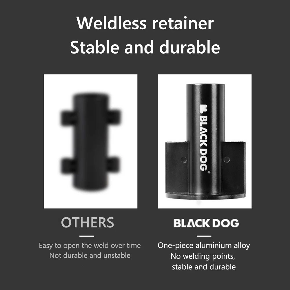 الألومنيوم خيمة الملحقات التجنيب المظلة قماش القنب مخيم القطب المثبت التخييم خيمة قضيب حامل للتخييم الصيد التنزه #5