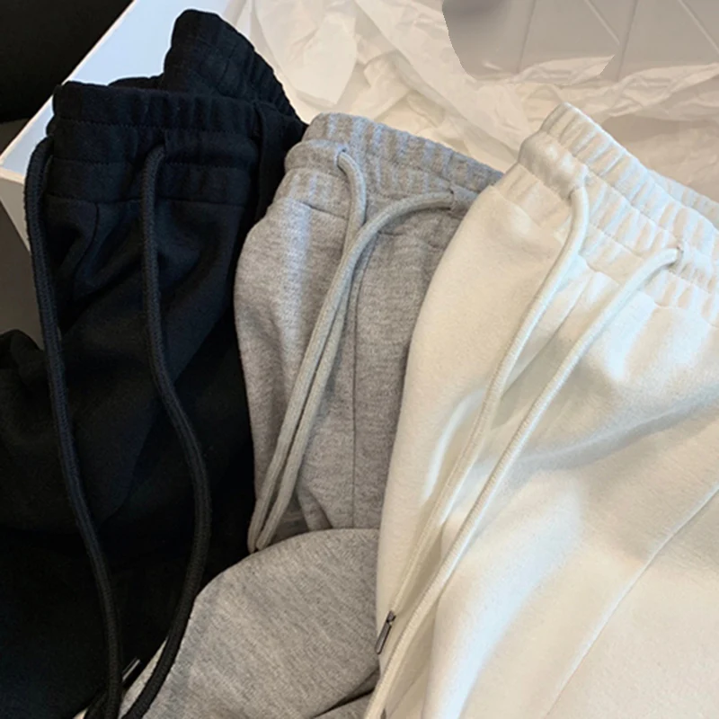 

Autumn Women Fashion High Waisted Flared Pants Lady Chic Korean Style Designer Versatile Solid Wide Leg Casual Daily Trousers