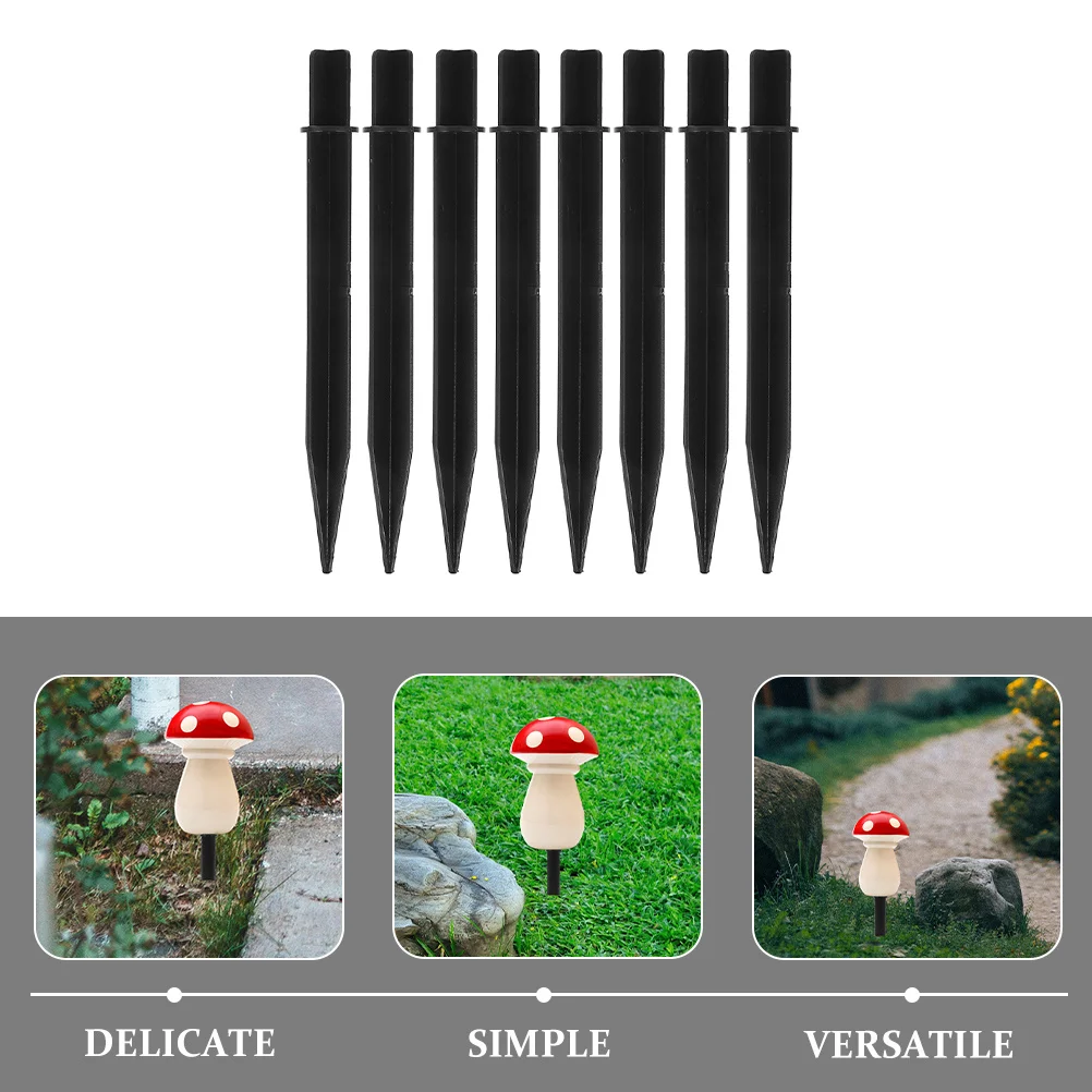 

8Pcs Weather Resistant Solar Light Stakes Plastic Replacement for Yard Decorations Landscape Lighting Fixtures