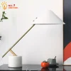 포스트모던 미니멀리스트 디자이너 대리석 기본 테이블 램프 LED E27 블랙/화이트 책상 조명 홈 장식 연구 독서 사무실 침실 3