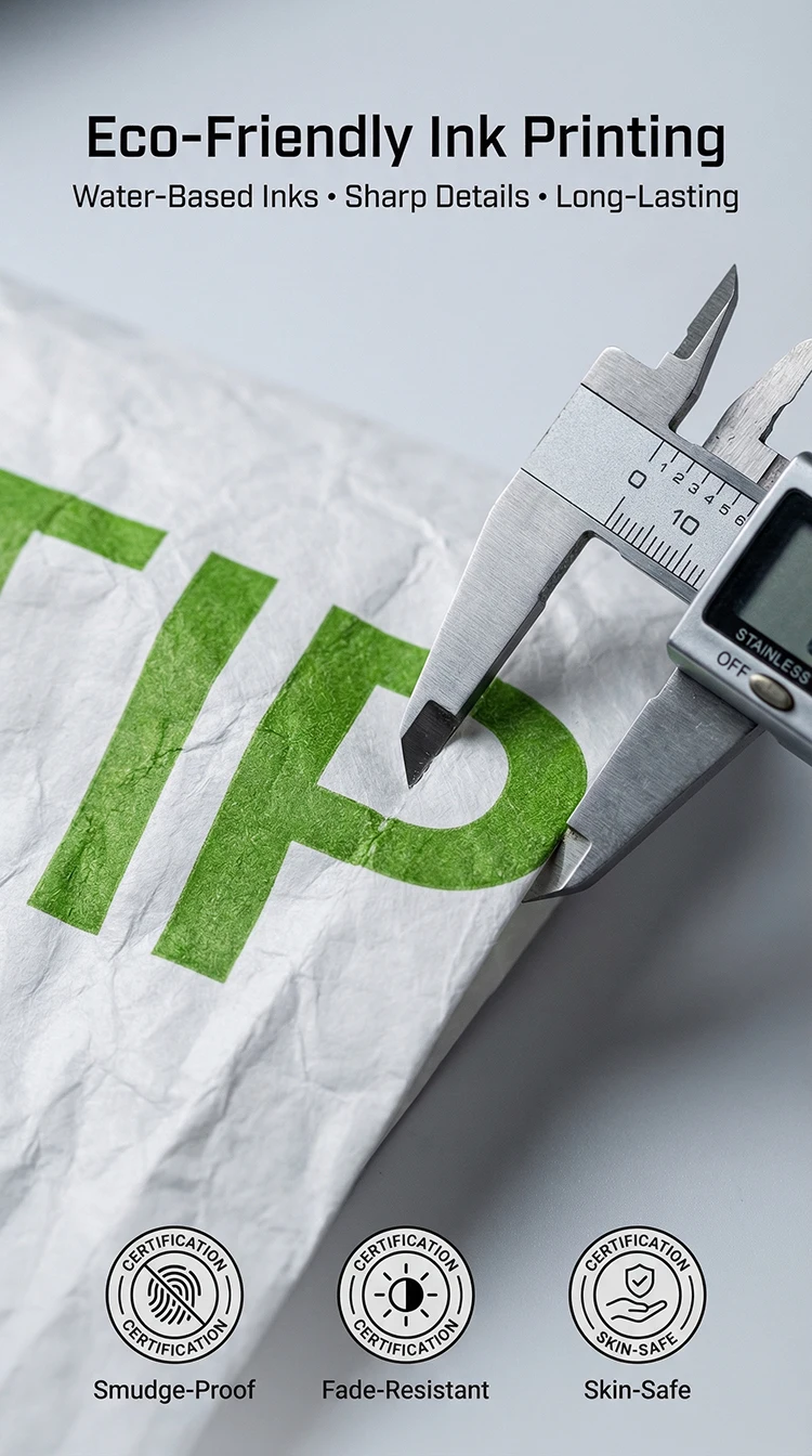 Fabrik benutzer definierte umwelt freundliche Tyvek Papier Einkaufstasche Lebensmittel beutel wasserdichten Kordel zug Staubbeutel – Detail 5