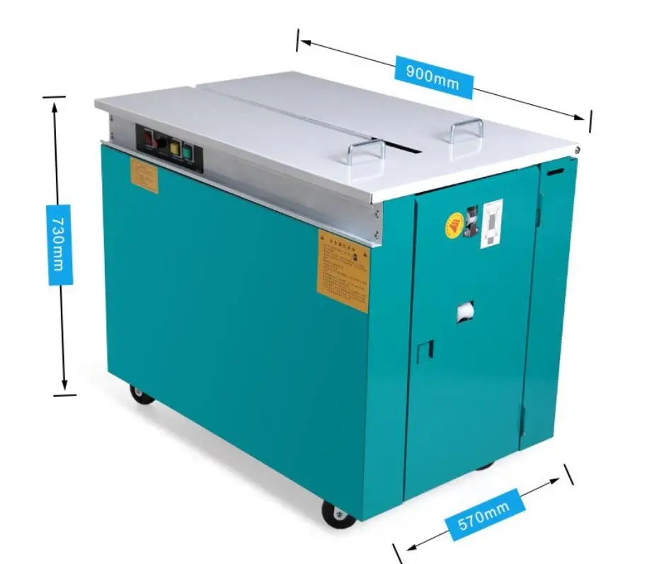 High Table Semi Automatic Strapping Machine Manual Bundle Packing Pp Belt Strapping Machine For Carton Box
