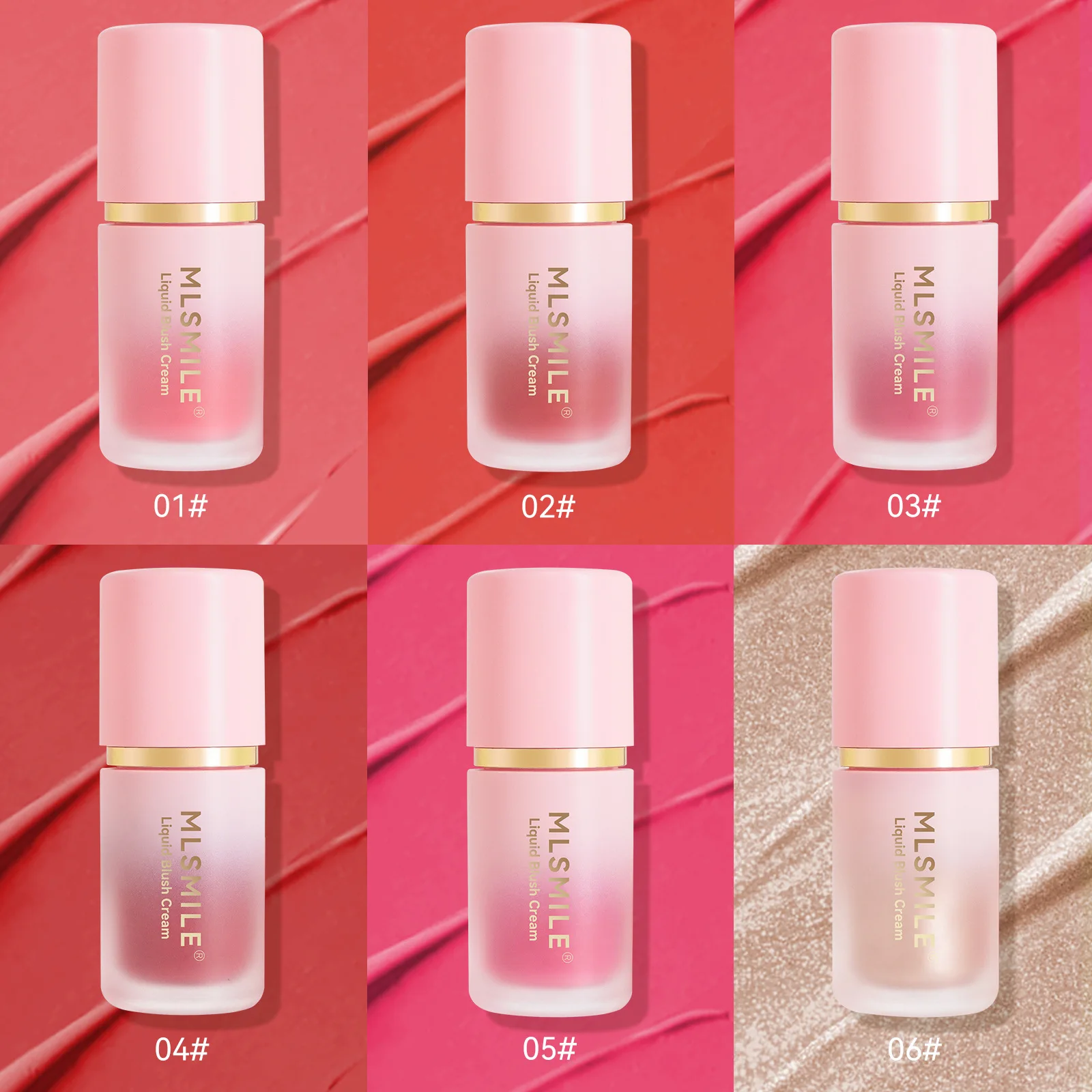 أحمر الخدود السائل المرطب طويل الأمد لون الوجه ماكياج طبيعي واضح الخد روج لامع متعدد الأغراض الشفاه أحمر الخدود مستحضرات التجميل #6