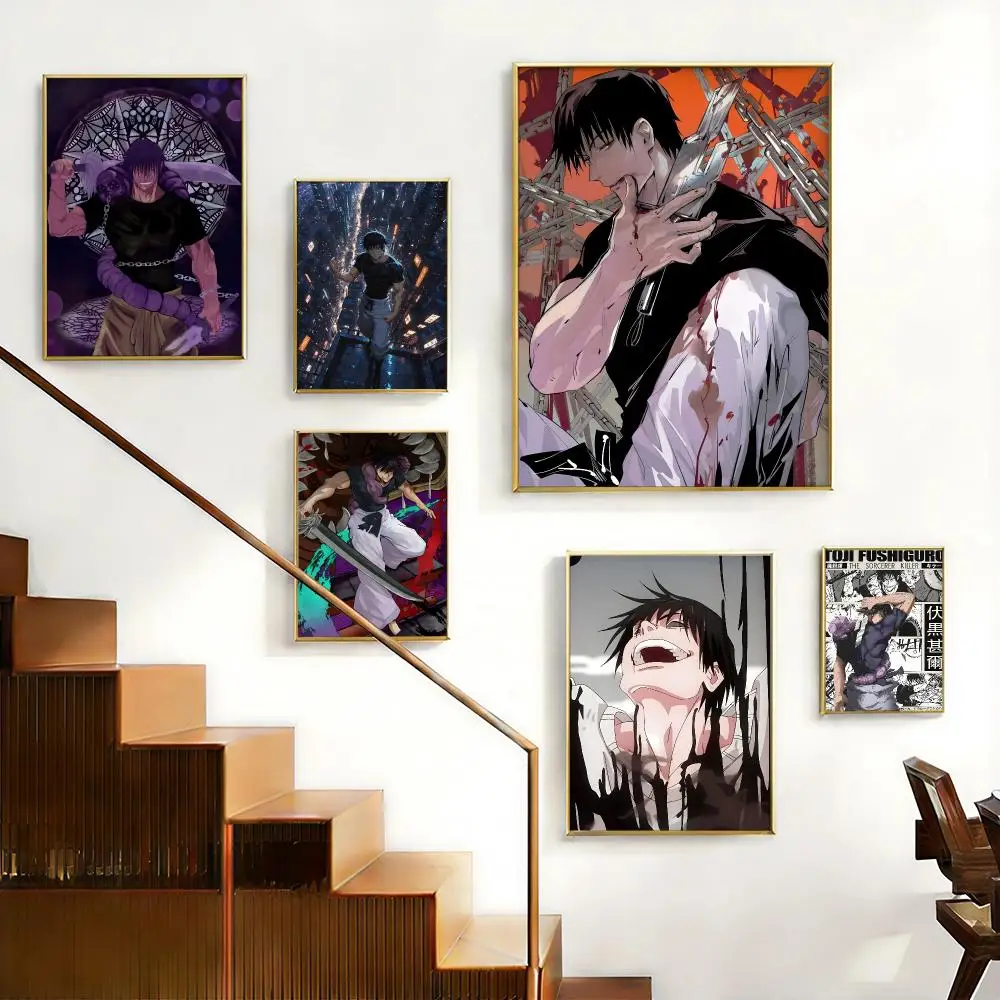 Trending Anime JJujutsu Kaisen Toji Fushiguro Poster HD Self-Adhesive No Residue After Removal Ideal for All Kinds of Wall Decor