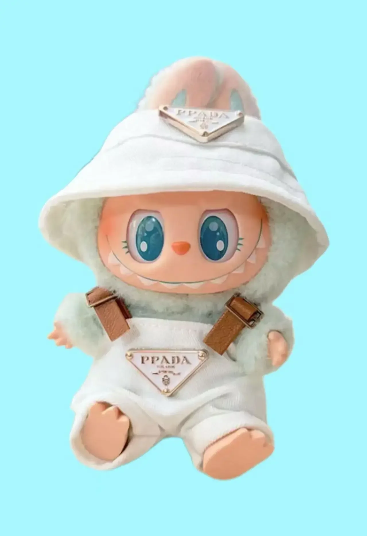 

For 17cm Labubus Mini Doll Clothes Outfit Hat Bag Clothes Shoes Labubu II Doll Accessories Cultivate Sitting Party