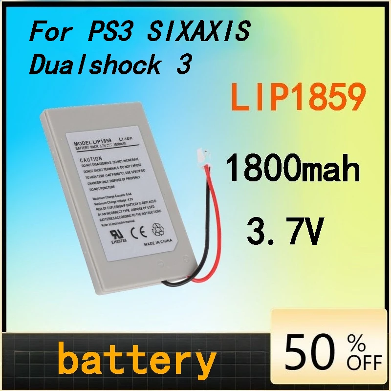 10pcs 1800mAh LIP1859 Battery for Sony PS3 SIXAXIS Dualshock 3 Wireless Controller CECHZC2E CECHZC2U High-Quality